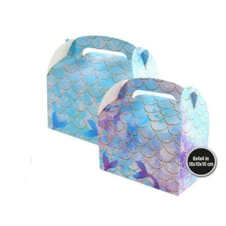 cajas carton para chuches sirenas 4 uds 57669 8434077040591