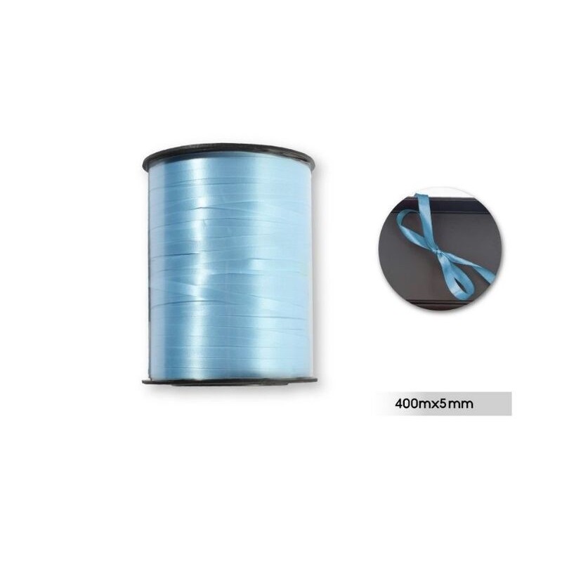 Rollo de lazo azul para globos o decoraciones 400 metros