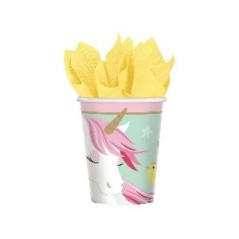 vasos de unicornio de 266 ml 8 unidades 581929 8434077040591