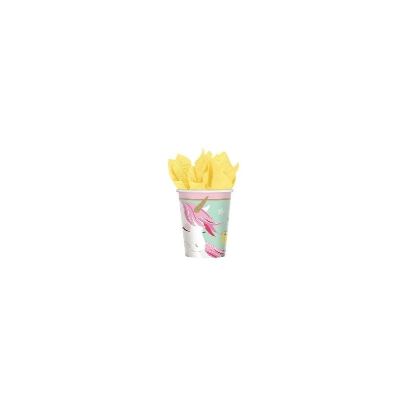 Vasos de unicornio de 266 ml 8 unidades