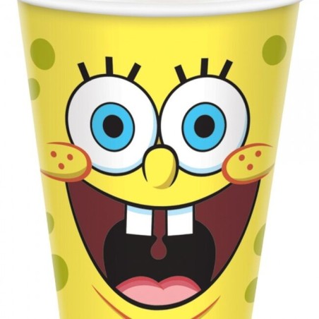 vasos bob esponja 8 uds carton 582627 66 8434077040591