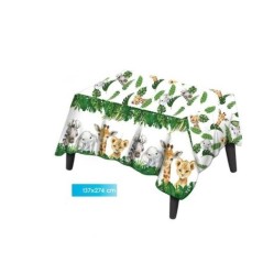 mantel sabana animales jungla cumpleanos 274x137 cm 58355 8434077040591