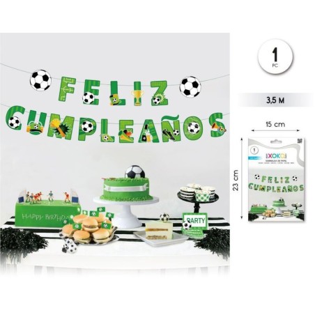 guirnalda feliz cumpleanos futbol 35 metros 59118 8434077040591