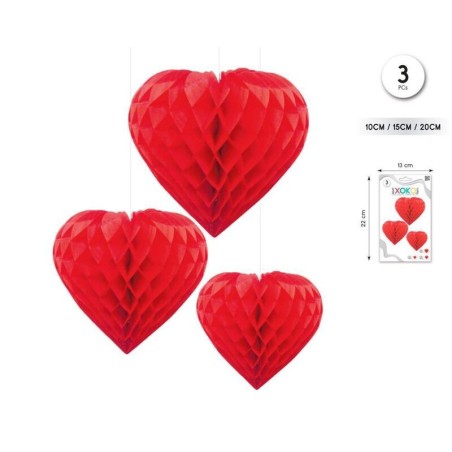 colgantes corazones san valentin 3 uds 59420 8434077040591