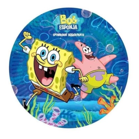 platos bob esponja cumpleanos 8 uds 23 cm 59501 8434077040591