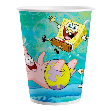 vasos bob esponja cumpleanos 8 uds 20 cm 59504 8434077040591