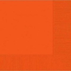 servilletas naranjas de papel 33x33 50 uds 61215 05 8434077040591
