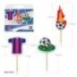Velas de cumpleaños futbol camiseta barcelona