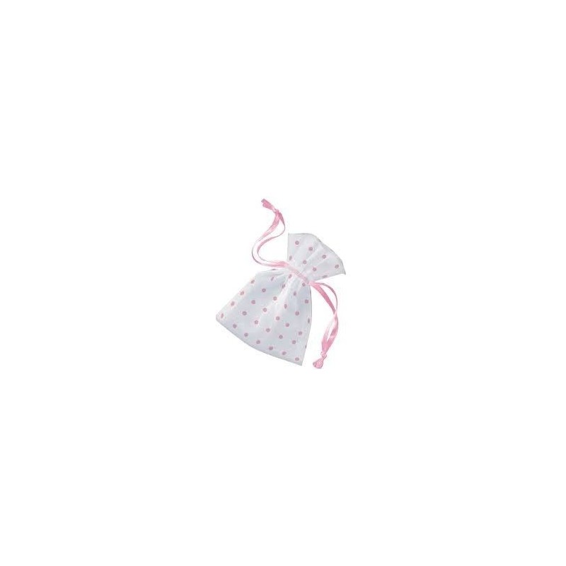 Bolsa para regalo lunares rosas 6 uds