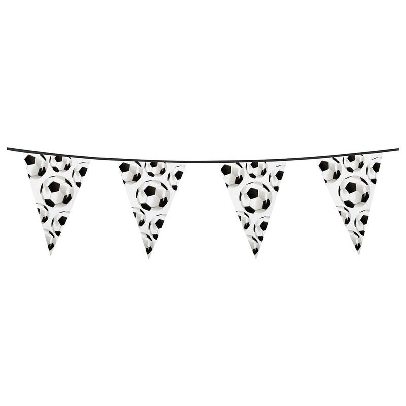 Banderin triangular balones futbol 6 metros