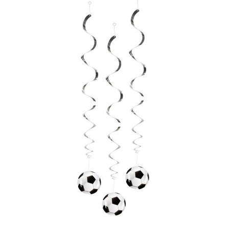 colgantes balones de futbol 3 uds de 85 cm 62503 8434077040591