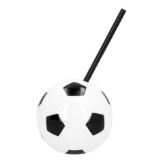 vaso balon de futbol con pajita 62523 8434077040591