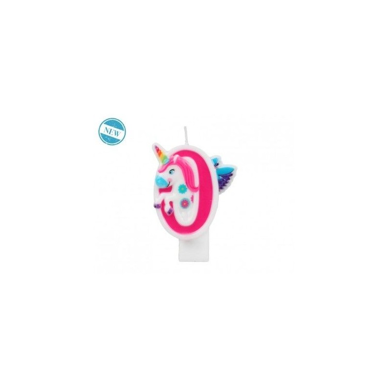 Vela Unicornio con numero