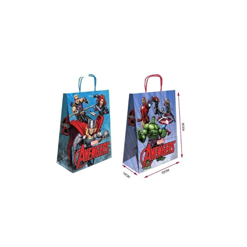 Bolsa regalo Vengadores 40x32x14 cm