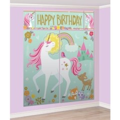 escena pared para fotos fiesta unicornio photocall 5 piezas 670735 883028295852