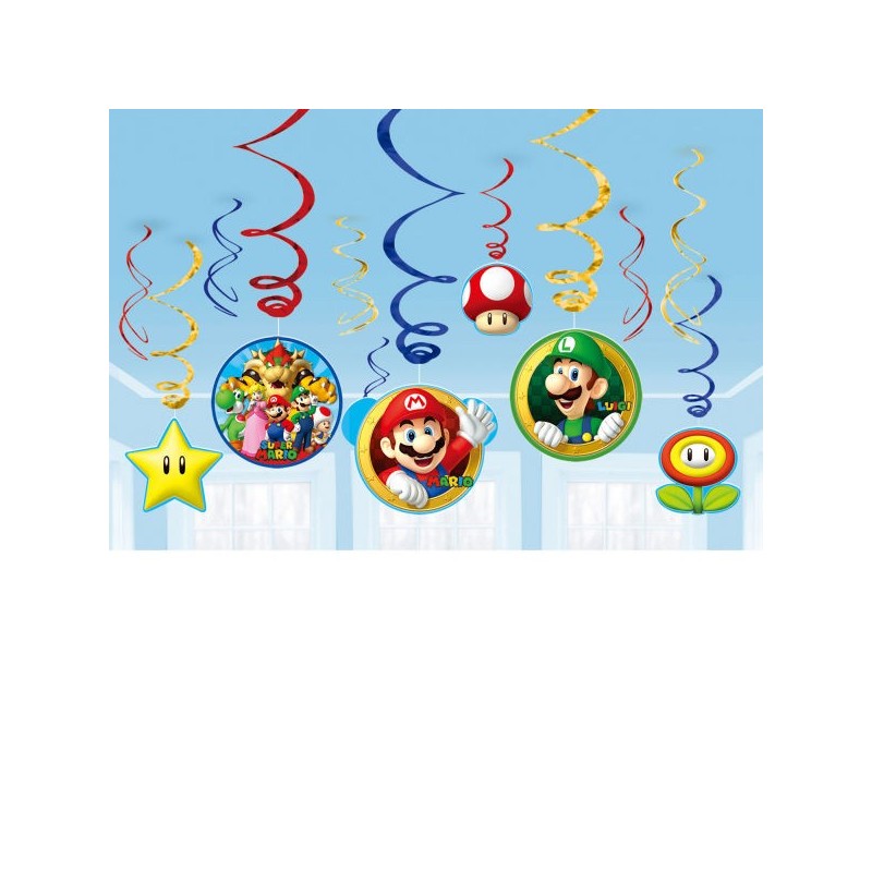 Colgantes super mario bros 12 uds