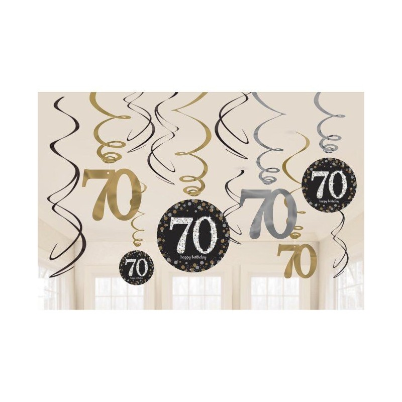 Colgantes 70 cumpleaños
