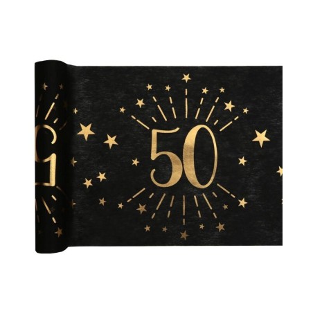 camino de mesa 50 cumpleanos 5 metros x 30 cm 6787 50 883028295852