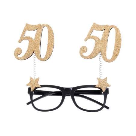 gafas 50 cumpleanos oro 15x16 cm 6823 50 883028295852