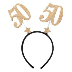 diadema 50 cumpleanos oro 21x25 cm 6824 50 883028295852