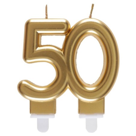 vela 50 cumpleanos oro junta 75x9 cm 6930 50 883028295852