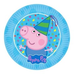 platos george pig cumpleanos 8 uds 18 cm 70035 883028295852