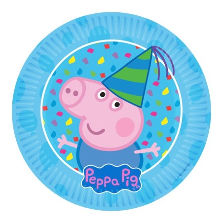 platos george pig cumpleanos 8 uds 18 cm 70035 883028295852