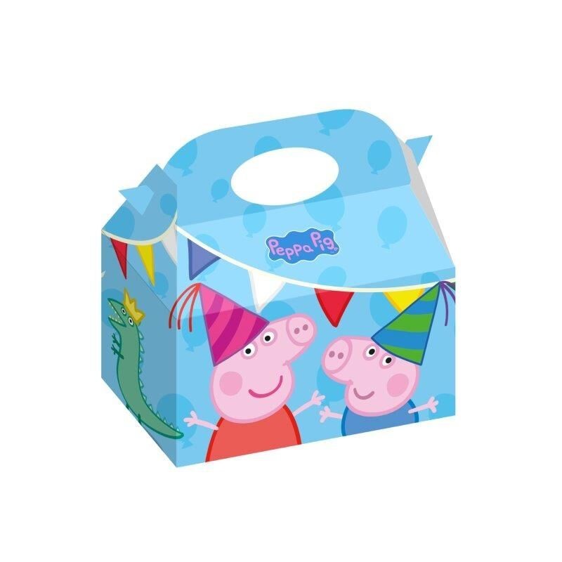 Cajitas regalo cumpleaños Peppa Pig 12 uds