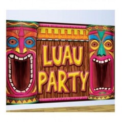 decoracion pared luau party hawaiana 75x120 cm 7022 883028295852