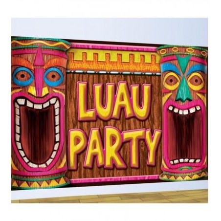 decoracion pared luau party hawaiana 75x120 cm 7022 883028295852