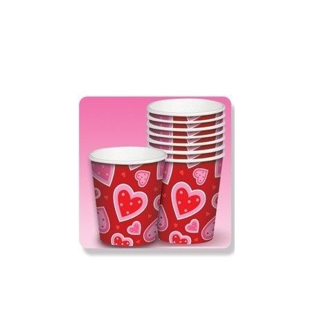 vasos corazones 8 unidades 7062 883028295852
