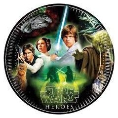 platos Star Wars 23 cm 8 uds cumpleanos 71960 883028295852