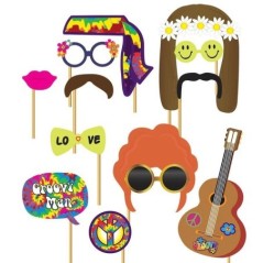 set photocall hippie 12 piezas 7204 883028295852