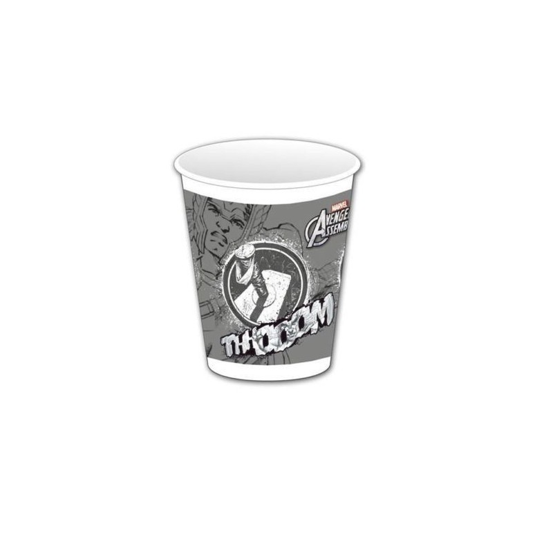 Vasos thor 8 unidades 200 ml cumpleaños