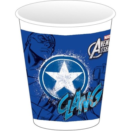 vasos capitan america 8 unidades 200 ml cumpleanos 72094 883028295852