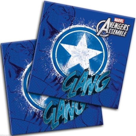 servilletas capitan america 20 uds 33x33 72098 883028295852