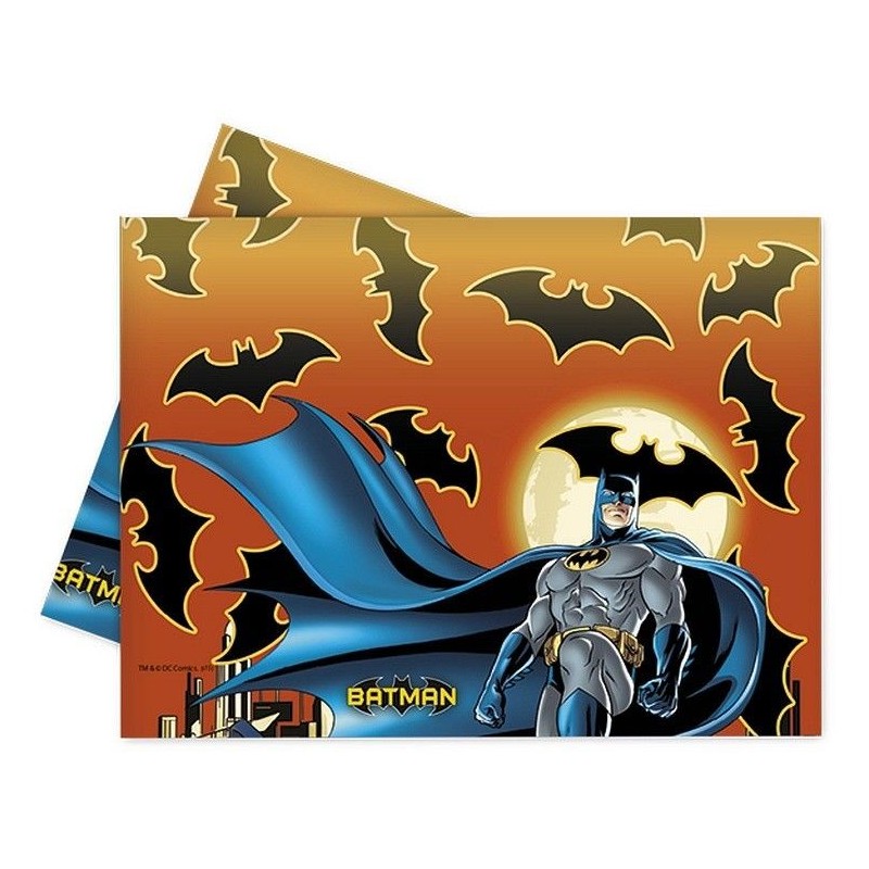 Mantel batman 120 x 180 cm plastico cumpleaños