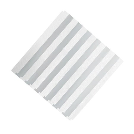 servilletas plata 12 uds 33 cm rayas 7261 883028295852
