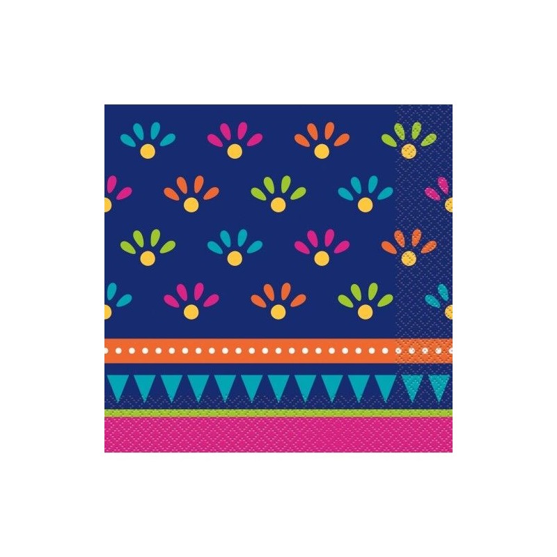 Servilletas fiesta mejicana con encanto 20 uds 33 cm