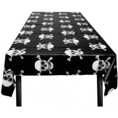 mantel calaveras pirata 130x180 cm plastico 74115 883028295852