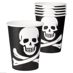 vasos piratas baratos 6 unidades 25 cl 74168 883028295852