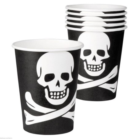 vasos piratas baratos 6 unidades 25 cl 74168 883028295852