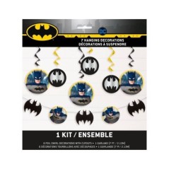 colgantes decoracion batman kit 7 piezas 77534 883028295852