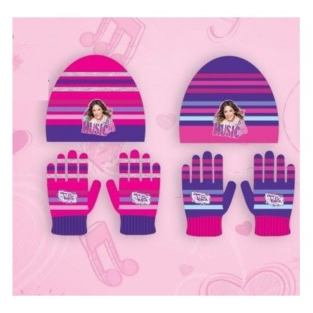 gorro y guantes violeta disney fucsias 80105 FU 883028295852