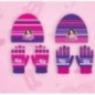 Gorro y guantes violeta disney