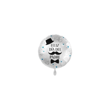 globo feliz dia del padre bigote 43 cm helio o aire 81080 S 883028295852