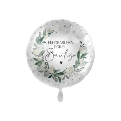 globo enhorabuena por el bautizo 43 cm helio o aire 81152 S 883028295852