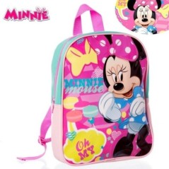 mochila minnie mouse 225x7x28 cm infantil guarderia 81680 883028295852