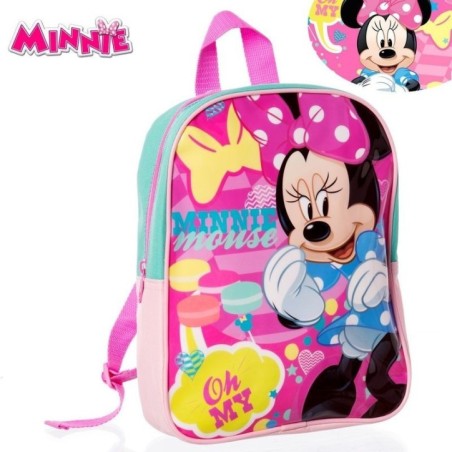mochila minnie mouse 225x7x28 cm infantil guarderia 81680 883028295852