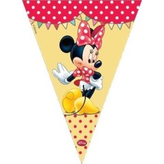 banderin triangular para decoracion minnie rojo 82677 883028295852